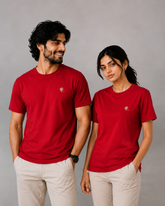 Red Essential Tee - Emeralds
