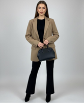 Essential Beige Oversized Blazer - Emeralds