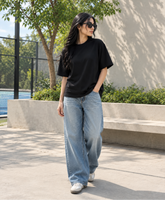 SOOT Premium Boxy Tee — Black For Women