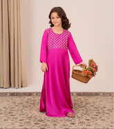 Mother-daughter matching silk maxis – Mini Ruby by Emeralds
