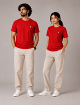 Red Essential Tee - Emeralds 