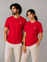 Red Essential Tee - Emeralds 
