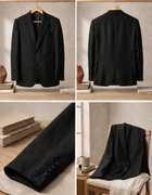 Black Label Irish Linen Blazer - Emeralds 