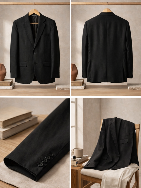 Black Label Irish Linen Blazer - Emeralds 