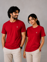 Red Essential Tee - Emeralds 