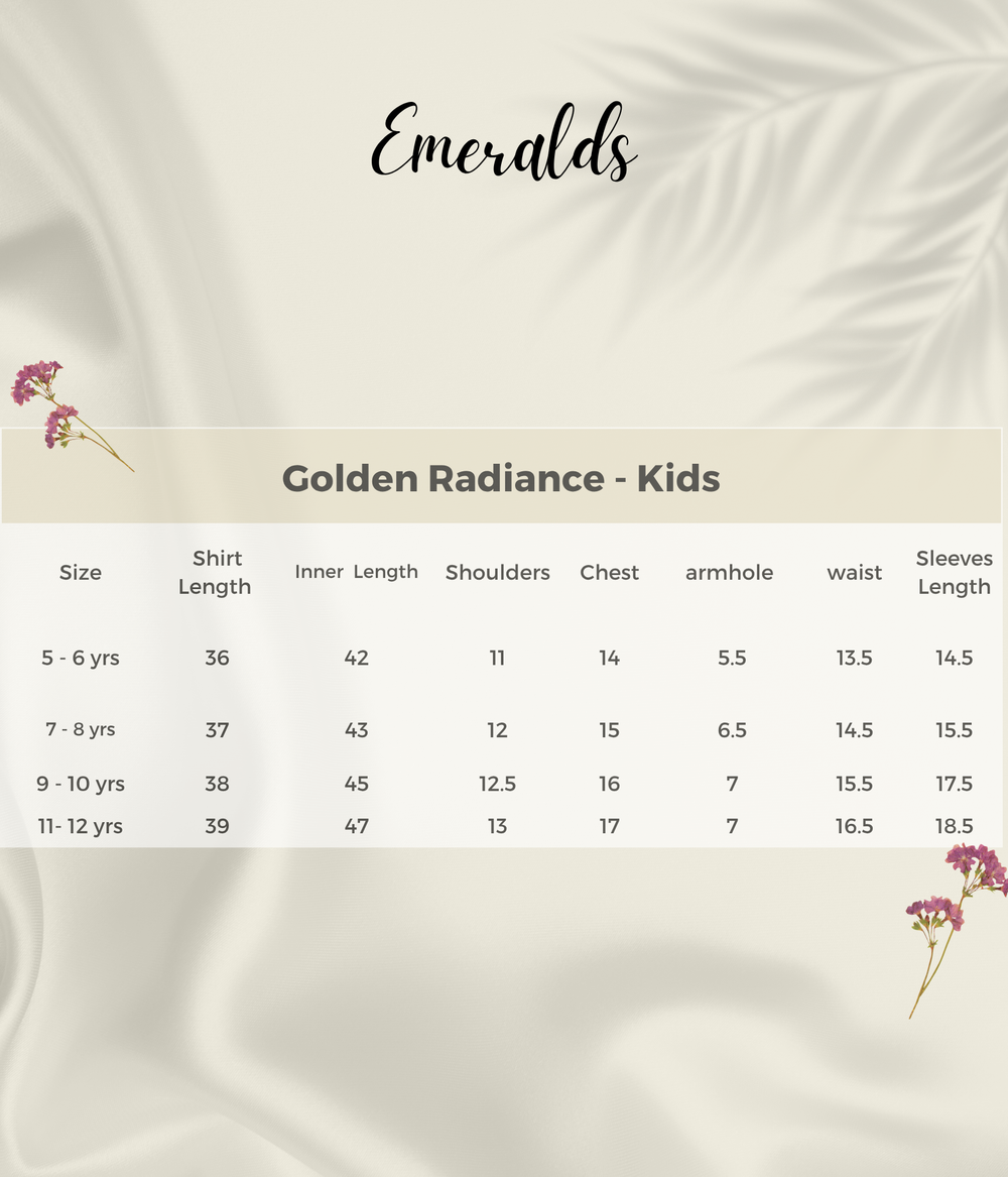 Mini Golden Radiance Size Guide