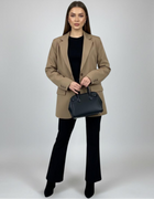 Essential Beige Oversized Blazer - Emeralds 