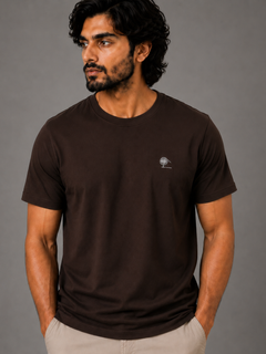 Dark Chocolate Essential Tee - Emeralds 
