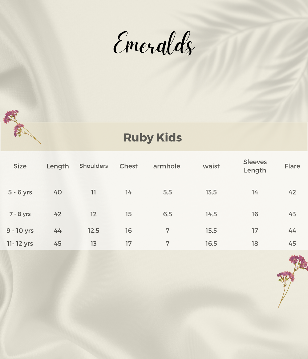 Mini Ruby Size Guide