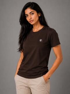 Dark Chocolate Essential Tee - Emeralds 