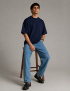 SOOT Premium Blue Boxy Tee in 100% Cotton