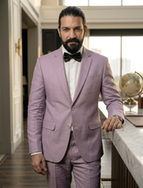 Beige Pink Irish Linen Blazer - Emeralds 