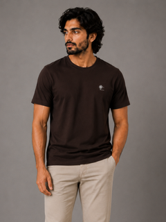 Dark Chocolate Essential Tee - Emeralds 