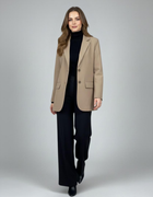 Essential Beige Oversized Blazer - Emeralds 