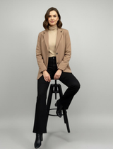 Essential Beige Oversized Blazer - Emeralds 