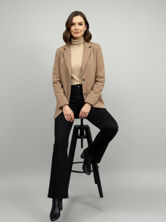 Essential Beige Oversized Blazer - Emeralds 