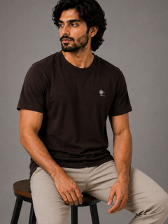 Dark Chocolate Essential Tee - Emeralds 