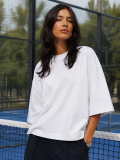 SOOT Premium White Boxy Tee in 100% Cotton