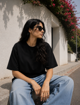SOOT Premium Boxy Tee — Black For Women