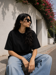 SOOT Premium Boxy Tee — Black For Women