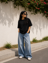 SOOT Premium Boxy Tee — Black For Women