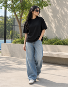 SOOT Premium Boxy Tee — Black For Women