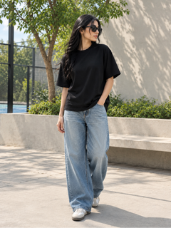 SOOT Premium Boxy Tee — Black For Women