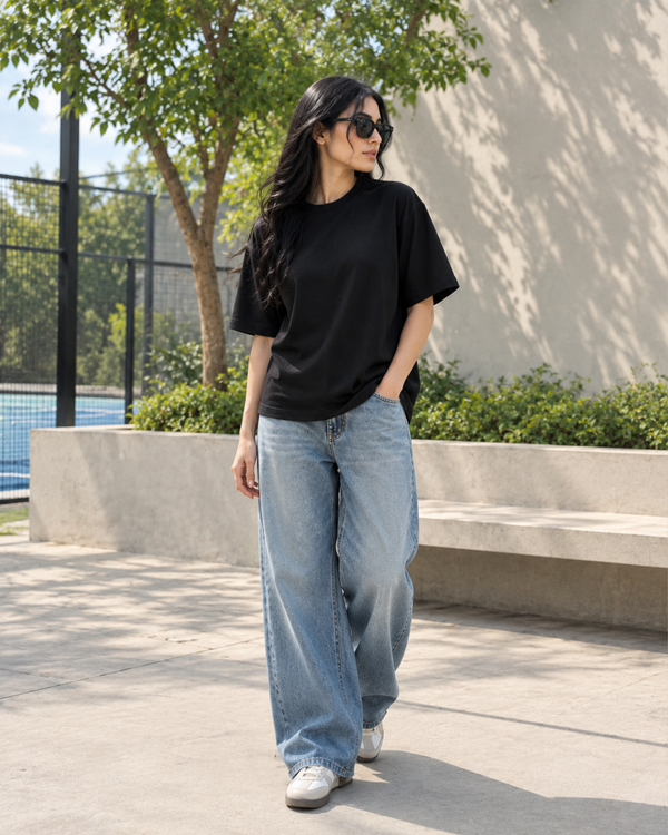 SOOT Premium Boxy Tee — Black For Women