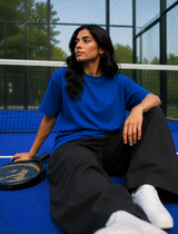SOOT Premium Navy Boxy Tee in 100% Cotton