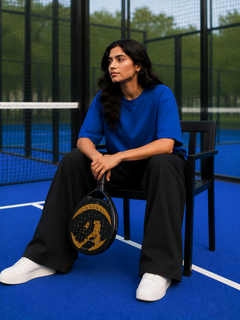 SOOT Premium Navy Boxy Tee in 100% Cotton