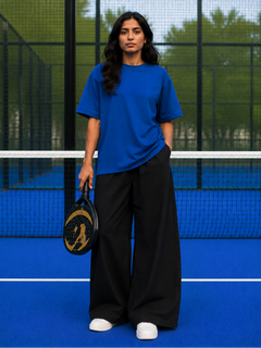 SOOT Premium Navy Boxy Tee in 100% Cotton