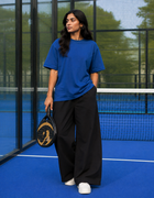 SOOT Premium Navy Boxy Tee in 100% Cotton