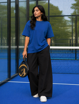SOOT Premium Navy Boxy Tee in 100% Cotton