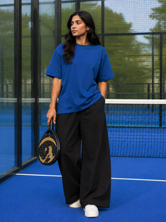 SOOT Premium Navy Boxy Tee in 100% Cotton