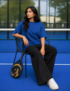 SOOT Premium Navy Boxy Tee in 100% Cotton