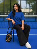 SOOT Premium Navy Boxy Tee in 100% Cotton