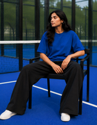 SOOT Premium Navy Boxy Tee in 100% Cotton