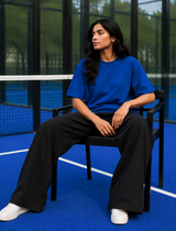 SOOT Premium Navy Boxy Tee in 100% Cotton