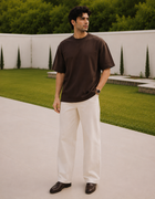 SOOT Premium Boxy Tee — Chocolate Brown For Men