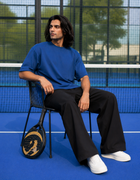SOOT Premium Navy Boxy Tee in 100% Cotton
