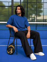 SOOT Premium Navy Boxy Tee in 100% Cotton