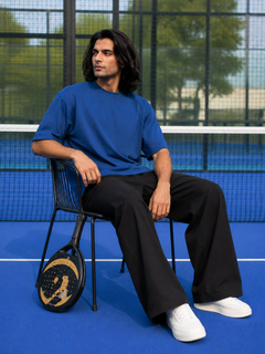 SOOT Premium Navy Boxy Tee in 100% Cotton