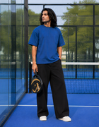 SOOT Premium Navy Boxy Tee in 100% Cotton