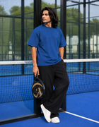 SOOT Premium Navy Boxy Tee in 100% Cotton