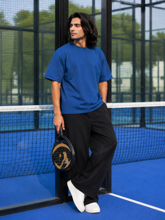SOOT Premium Navy Boxy Tee in 100% Cotton