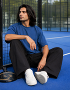 SOOT Premium Navy Boxy Tee in 100% Cotton