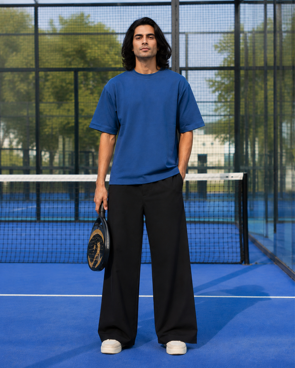 SOOT Premium Boxy Tee — Blue for men