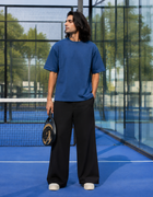 SOOT Premium Navy Boxy Tee in 100% Cotton