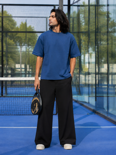 SOOT Premium Navy Boxy Tee in 100% Cotton