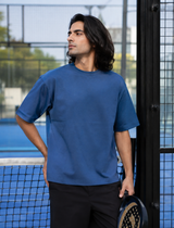 SOOT Premium Navy Boxy Tee in 100% Cotton